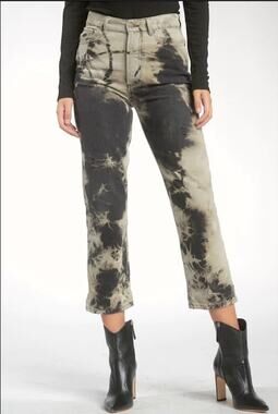 NWT Elan Tie Dye Black Jeans S